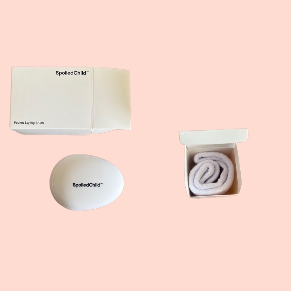 Spoiled Child Pocket Styling Brush /Spa Headband Set - New In Box